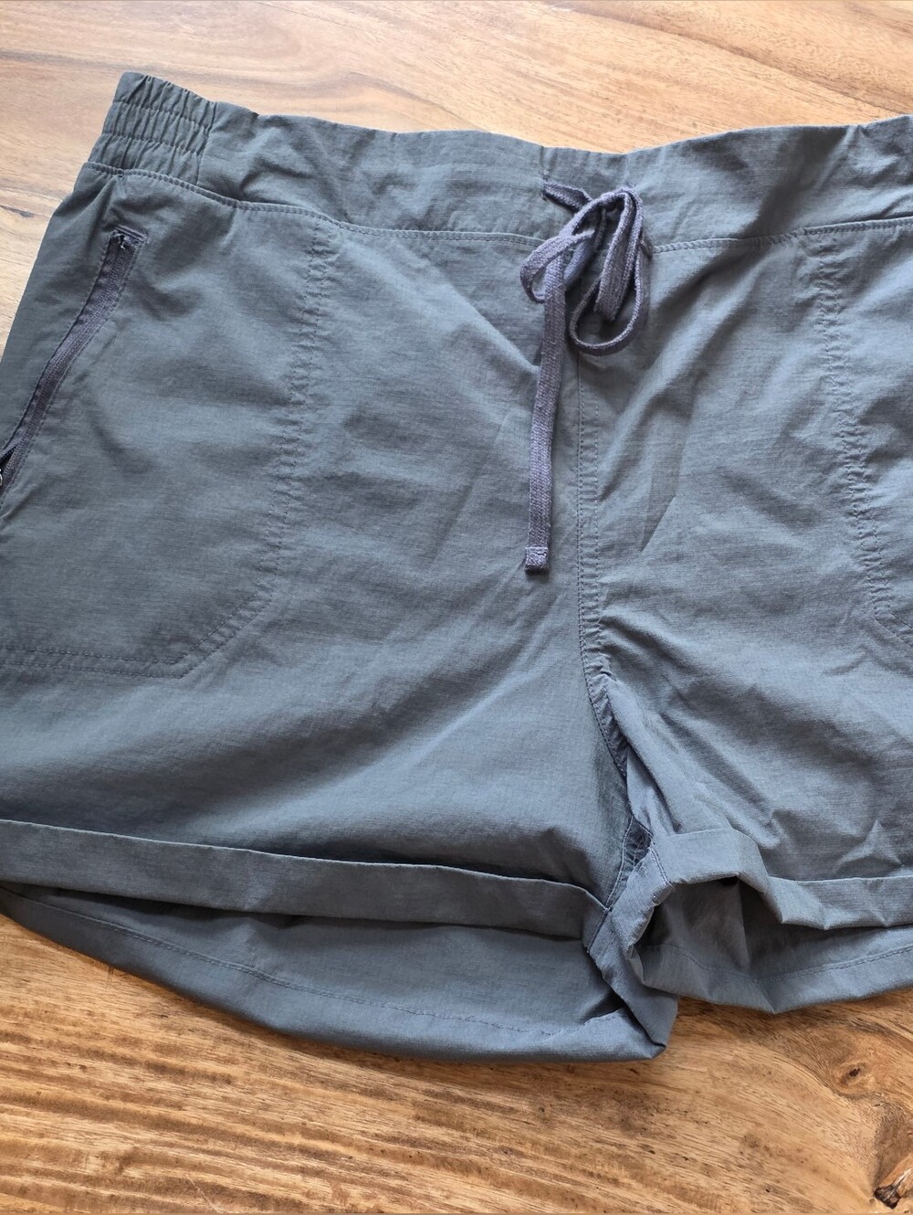 Eddie Bauer Women's Pull-on Performance Trail Shorts In Dark Slate-Size XL